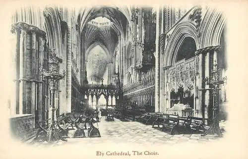 British churches & cathedrals postcard Ely cathedral