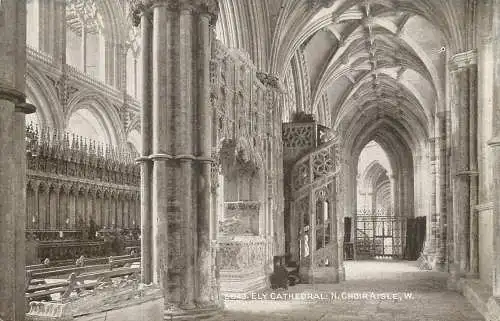 British churches & cathedrals postcard Ely cathedral