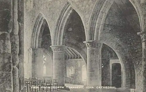 British churches & cathedrals postcard Iona cathedral