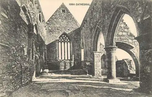 British churches & cathedrals postcard Iona cathedral