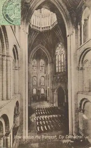British churches & cathedrals postcard Ely cathedral transept