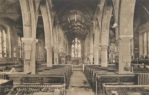 British churches & cathedrals postcard York North street