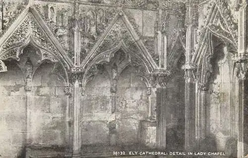 British churches & cathedrals postcard Ely cathedral Lady Chapel