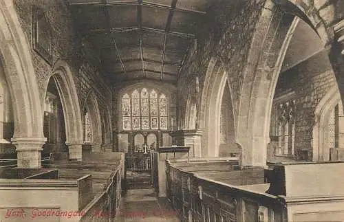 British churches & cathedrals postcard York Goodramgate