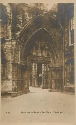 British churches & cathedrals postcard Holyrood chapel Edinburgh