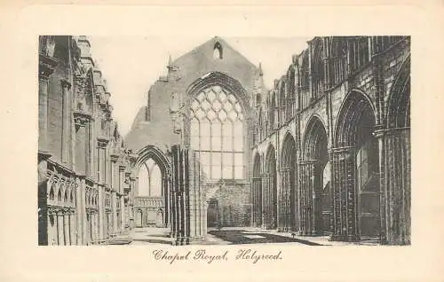 British churches & cathedrals postcard Holyrood abbey chapel royal