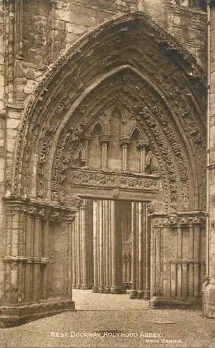 British churches & cathedrals postcard Holyrood abbey