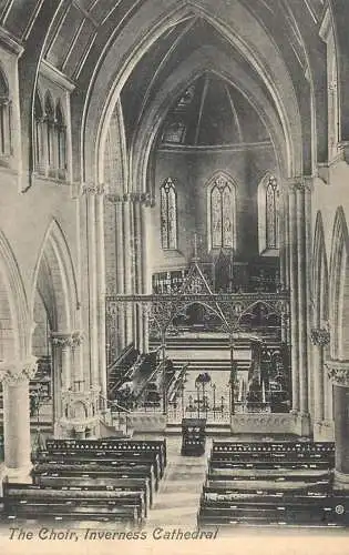 British churches & cathedrals postcard Inverness cathedral