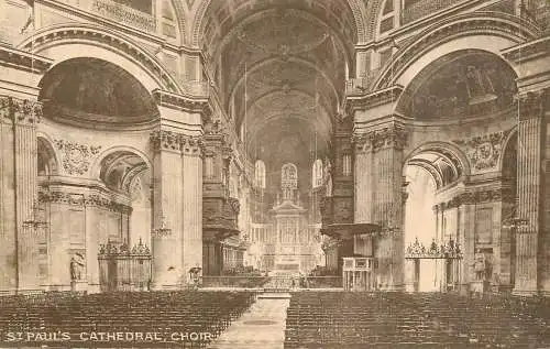 British churches & cathedrals postcard London St. Paul's cathedral