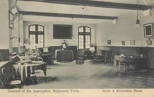 British churches & cathedrals postcard Yorkshire convent of the Assumption Richmond