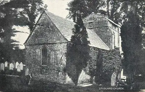 British churches & cathedrals postcard Studland church