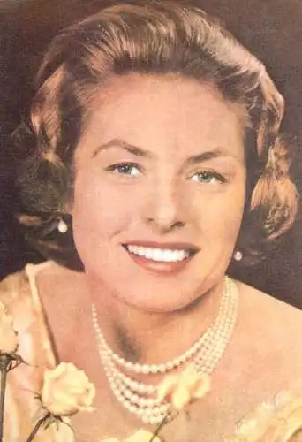 ACIN Romania postcard Ingrid Bergman