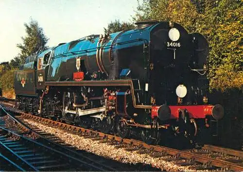Transportation postcard train Bodmin Ropley Yard Mid Hants Railway