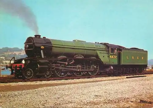 Transportation postcard train LNER Class A3 Pacific 4472 Flying Scotsman