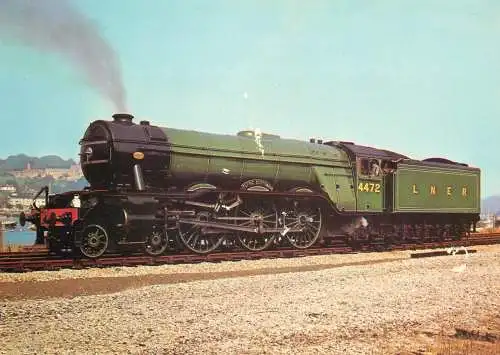 Transportation postcard train LNER Class A3 Pacific 4472 Flying Scotsman