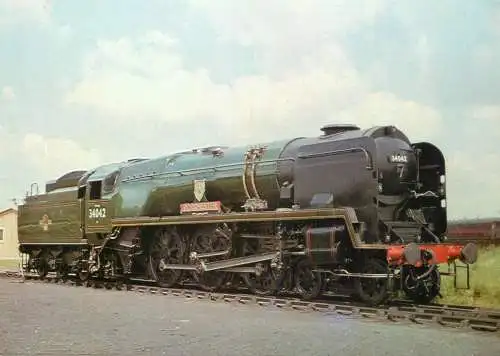 Transportation postcard train SR Dorchester at Eastleigh 1963