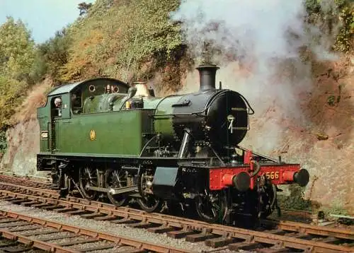 Transportation postcard train GWR Bewdley Severn Valley Railway 1975