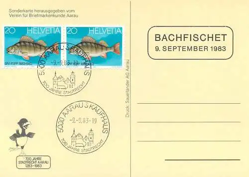 Schweiz 700 Jahre Stadtrecht Aarau 1283-1983