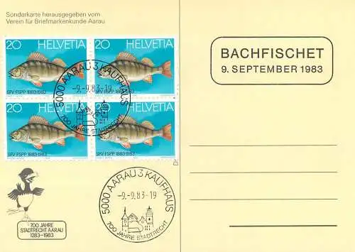 Schweiz 700 Jahre Stadtrecht Aarau 1283-1983