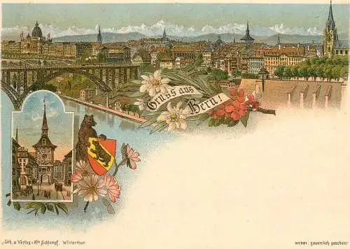Gruss aus Bern modern postcard 2010