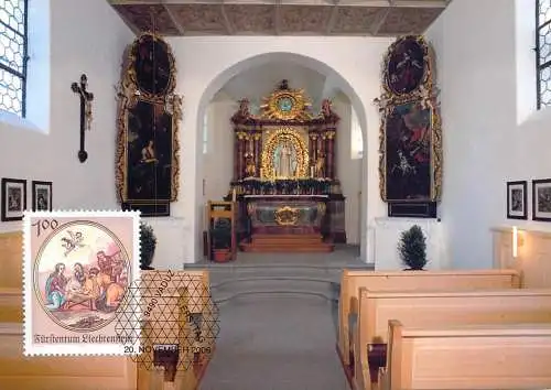 Liechtenstein Weihnachten 2006 Kapelle Maria zum Trost carte maximum