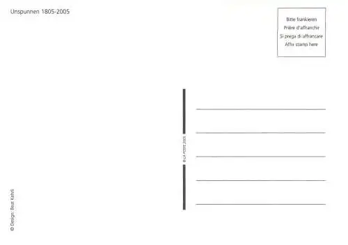 Schweiz Unspunnen 1805-2005 maximum card