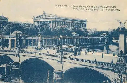Germany Berlin Friedrichsbrucke und Nationalgalerie