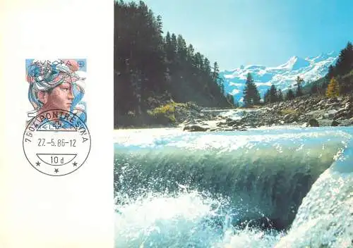 Suisse carte maximum protection de la nature PTT 1986