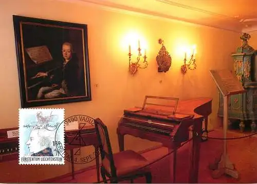 Wolfgang Amadeus Mozart Musikzimmer Salzburg maximum card 2006