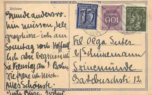 Allemagne carte correspondance
