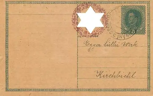 Austria stationery card 1918
