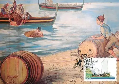 Maxi Card Portugal Madeira Barco de Carreira