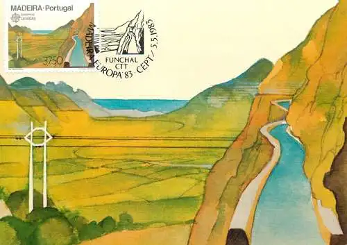 Maxi Card Portugal Madeira as Levedas Jose Luis Tinoco 1983