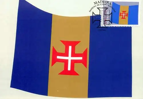 Maxi Card Portugal Madeira bandeira de Regiao autonoma