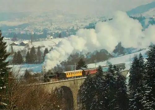 Transportation postcard Bodensee Toggenburg Bahn Amor Expres auf dem Walketobel Viadukt