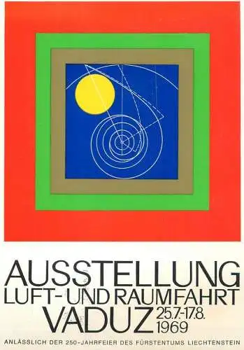 Liechtenstein Ausstellung luft Undraumfahrt Vaduz 1969