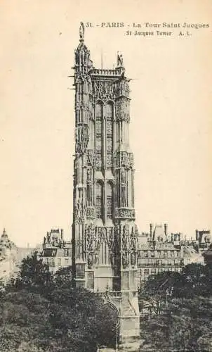 France Paris La Tour St-Jacques
