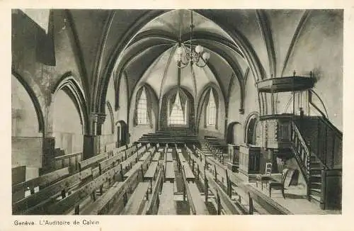 Switzerland Geneve L'auditoire de Calvin