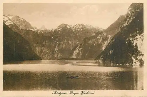 Germany Konigsee Bayer Hochland picturesque natural landscape