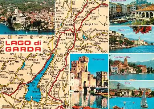 Italy Lago di Garda map