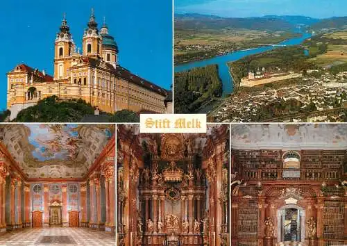 Austria Stift Melk Flugafnahme Marmorsaal