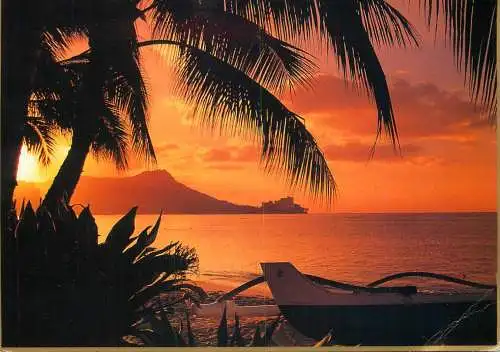 United States HI Hawaii Diamond head from Waikiki
