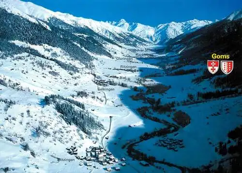 Switzerland Goms mountain snow