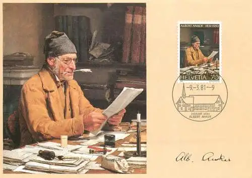 Switzerland Lausanne musee des Beaux Arts le secretaire communal