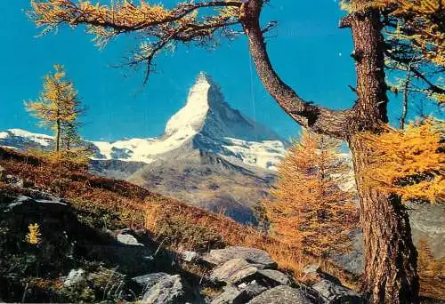 Switzerland Zermatt Sunnegga mit Matterhorn