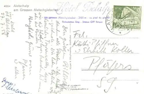 Switzerland Aletschalp am Grossen Aletscgletscher