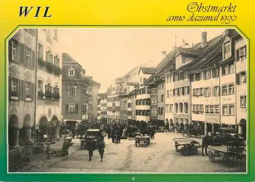 Switzerland Wil Obstmarkt anno dazumal 1930