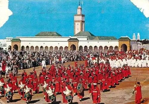 Morocco Rabat place du Mechouar royal ceremony and soldier uniform