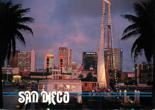 United States CA San Diego tours boats docked