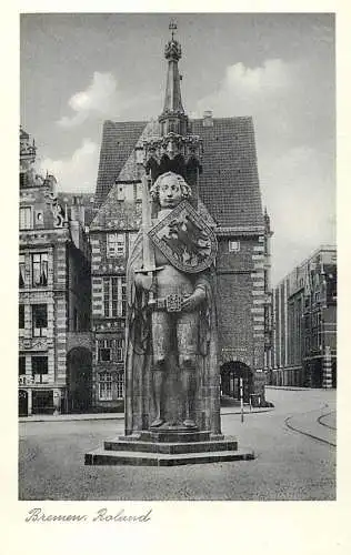 Germany Bremen Roland statue